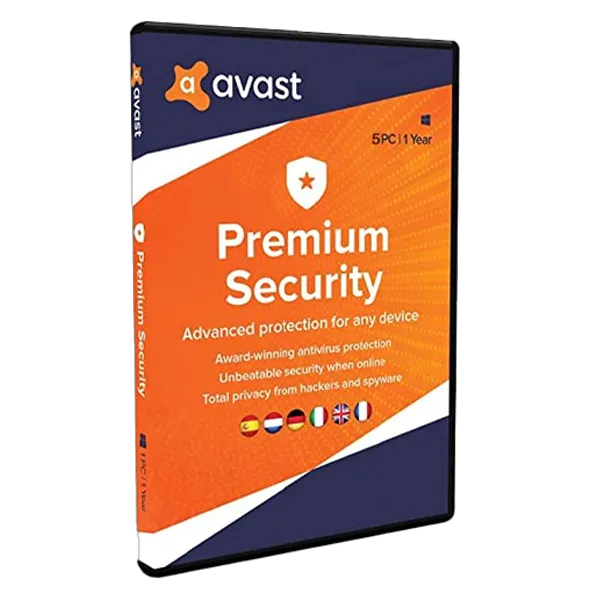 Avast Premium Security | 5 Devices | 1 Year | Global