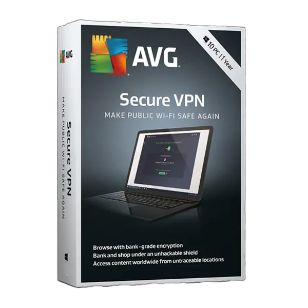 AVG Secure VPN | 10 Device | 1 Year