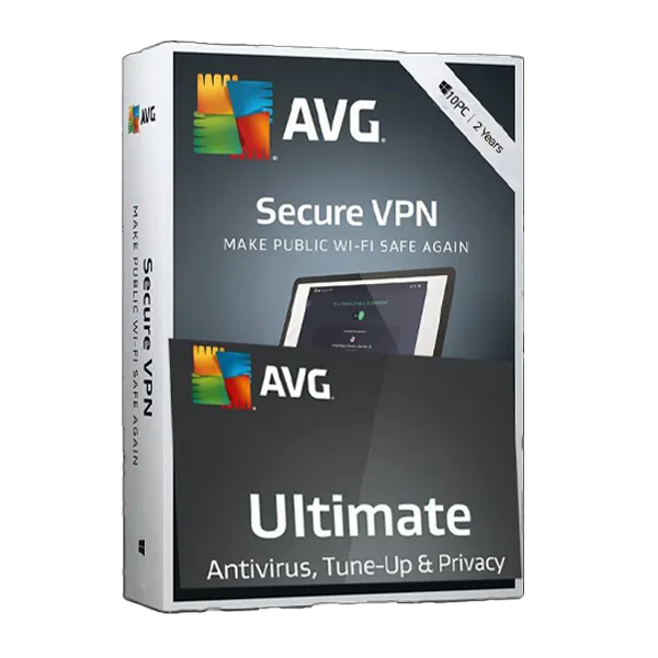AVG Ultimate 10-Multi Devices VPN 2-Years, Global