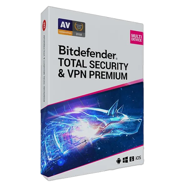 Bitdefender Total Security + Premium VPN (5 PC -1 Year), EU only