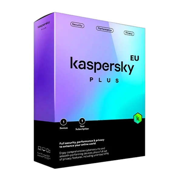 Kaspersky Plus - 1 device / 1 year EU
