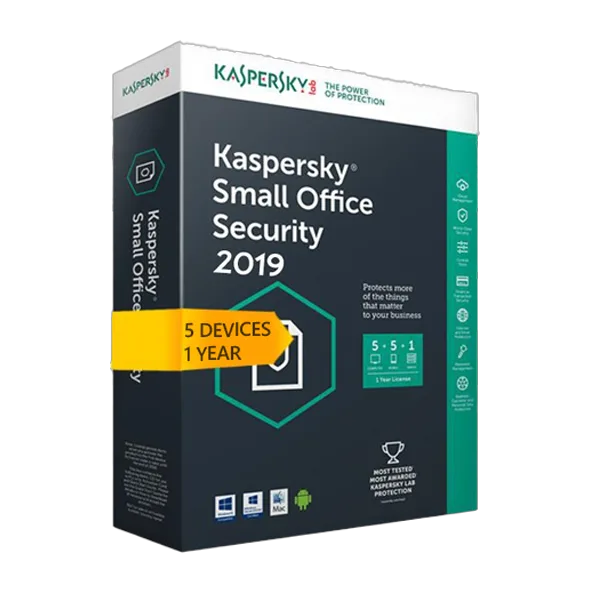 Kaspersky Small Office Security v8 for 5 desktop, 5 mobile, 1 server 1 YEAR EU
